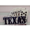 Blaszany Szyld - Texas Hold'em - Poker Karty Kasyno - Dekoracja Ozdoba