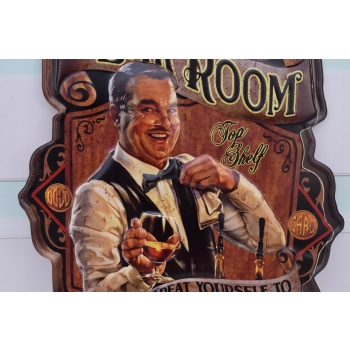 Blaszany Szyld - Bar Room - Retro Dekoracja - Pub Whisky - Vintage Ozdoba