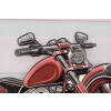 Blaszany Szyld - Chopper - Czerwony Motor Motocykl - Harley Prezent Ozdoba