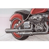 Blaszany Szyld - Chopper - Czerwony Motor Motocykl - Harley Prezent Ozdoba