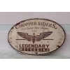 Blaszany Szyld - Chopper Riders - Motor Motocykl - 1980 Vintage - Prezent