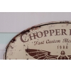 Blaszany Szyld - Chopper Riders - Motor Motocykl - 1980 Vintage - Prezent