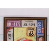 Drewniany Szyld - Route 66 - Tablica Rejestracyjna Stany USA - Obraz Plakat