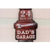 Blaszany Szyld - Garage 24 h - Reklama Garaż Mechanik - Ozdoba Dekoracja