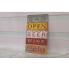 Blaszany Szyld - Open Bar - Piwo Wino Koktajle Drinki - Reklama Restauracja