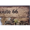 Drewniany Szyld - Route 66 US - Motor Motocykl - Ozdoba Prezent Zawieszka