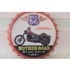 Blaszany Szyld Kapsel - Route 66 - Motor Motocykl - Ozdoba Prezent