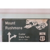 Blaszany Szyld - Mount Rushmore - Prezydent Ameryka Stany - Tablica Znak