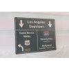 Blaszany Szyld - Los Angeles Malibu Hollywood - USA Ameryka - Tablica Znak