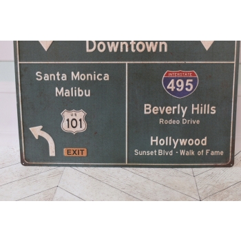 Blaszany Szyld - Los Angeles Malibu Hollywood - USA Ameryka - Tablica Znak