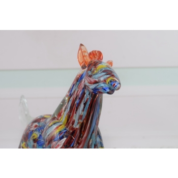 Szkło Murano Style - Kolorowy Koń Konik - Figura Rzeźba ze Szkła - Ozdoba