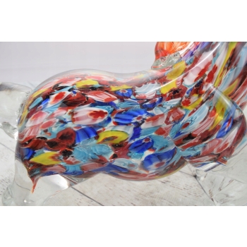 Szkło Murano Style - Kolorowy Koń Konik - Figura Rzeźba ze Szkła - Ozdoba
