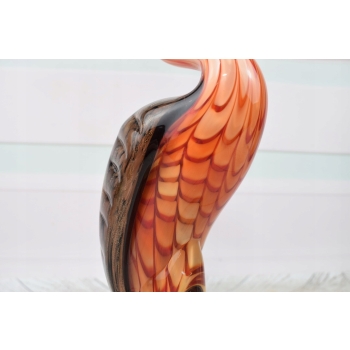 Szkło Murano Glass - Kolorowy Flaming - Ptak - Figura Prezent - Dekoracja