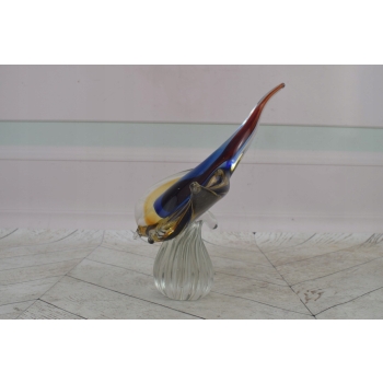 Szkło Murano Style - Kolorowa Płaszczka Ryba - Figura Rzeźba - Dekoracja