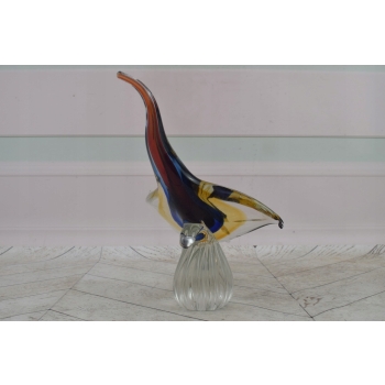 Szkło Murano Style - Kolorowa Płaszczka Ryba - Figura Rzeźba - Dekoracja