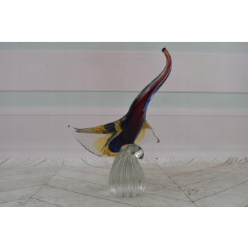 Szkło Murano Style - Kolorowa Płaszczka Ryba - Figura Rzeźba - Dekoracja
