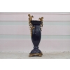 Porcelanowy Wazon - Amfora Waza - Fiolet - Porcelana + Brąz - Anioły Ozdoba
