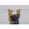 Porcelanowy Wazon - Amfora Waza - Fiolet - Porcelana + Brąz - Anioły Ozdoba