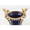 Porcelanowy Wazon - Amfora Waza - Fiolet - Porcelana + Brąz - Anioły Ozdoba