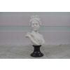 Marmurowa Figura - Popiersie Kobiety z Kwiatami - Figura Rzeźba Marmur