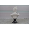 Marmurowa Figura - Popiersie Kobiety z Kwiatami - Figura Rzeźba Marmur