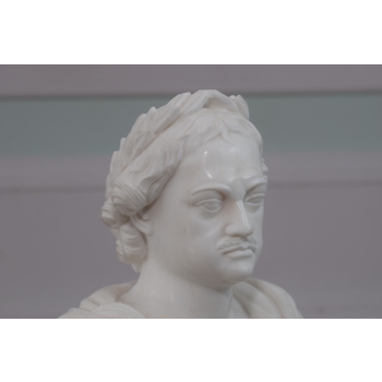 Marmurowa Figura - Popiersie Cesarza Rzymskiego - Figura Rzeźba Marmur