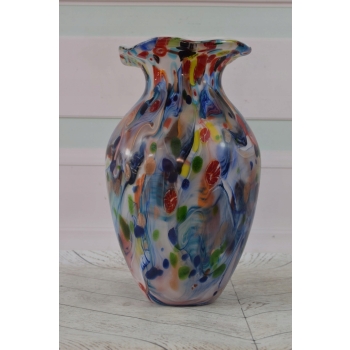 Wielokolorowy Wazon Murano Style - Wazon na Kwiaty - Grube Włoskie Szkło