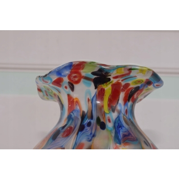 Wielokolorowy Wazon Murano Style - Wazon na Kwiaty - Grube Włoskie Szkło