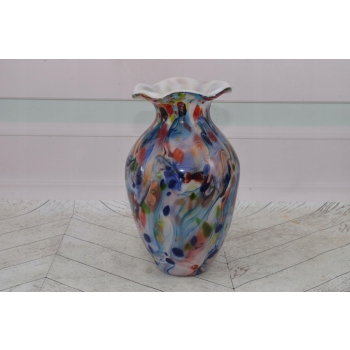 Wielokolorowy Wazon Murano Style - Wazon na Kwiaty - Grube Włoskie Szkło