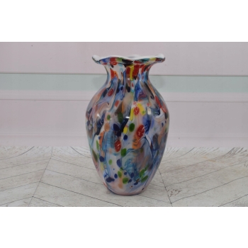 Wielokolorowy Wazon Murano Style - Wazon na Kwiaty - Grube Włoskie Szkło