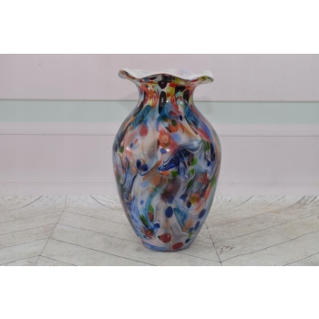 Wielokolorowy Wazon Murano Style - Wazon na Kwiaty - Grube Włoskie Szkło