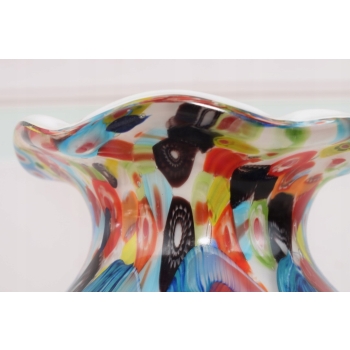 Wielokolorowy Wazon Murano Style - Wazon na Kwiaty - Grube Włoskie Szkło