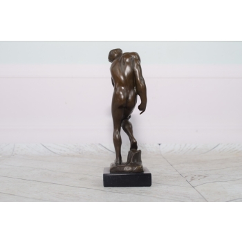 Auguste Rodin Adam - Posąg Akt Mężczyzny - Syg - Rzeźba Figura z Brązu 19cm
