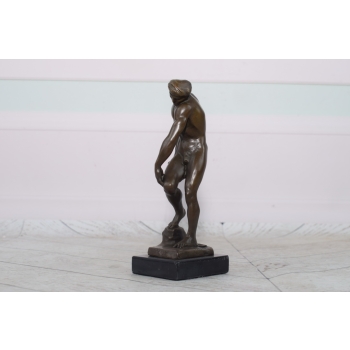 Auguste Rodin Adam - Posąg Akt Mężczyzny - Syg - Rzeźba Figura z Brązu 19cm