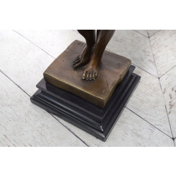 Nowoczesna Figura Akt Nagiego Mężczyzny - Rodin - Rzeźba z Brązu Ozdoba