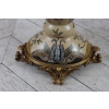 Porcelanowy Wazon - Amfora Waza - Kwiaty - Porcelana + Brąz - Anioły Ozdoba