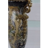 Porcelanowy Wazon - Amfora Waza - Kwiaty - Porcelana + Brąz - Anioły Ozdoba
