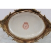 Porcelanowy Wazon - Amfora Waza - Kwiaty - Porcelana + Brąz - Anioły Ozdoba
