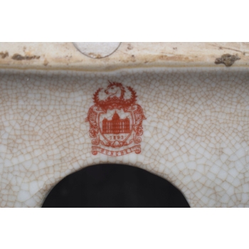 Pałacowy Porcelanowy Wazon - Waza - Złote Anioły - Porcelana + Brąz Ozdoba