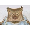 Niebieska Porcelanowa Patera - Porcelana + Brąz - Owocnik - Ptaki - Ozdoba