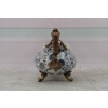 Muzealna Patera Porcelanowa - Secesja Wazon Amfora Porcelana + Brąz Ozdoba