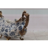 Muzealna Patera Porcelanowa - Secesja Wazon Amfora Porcelana + Brąz Ozdoba