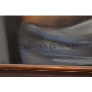 T De Łempicka - Portret Nagiej Kobiety - Akt - Obraz Olejny