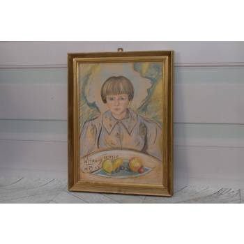 I. Witkiewicz Witkacy 1930 - Portret Chłopca Arystokraty - Pastel - Obraz