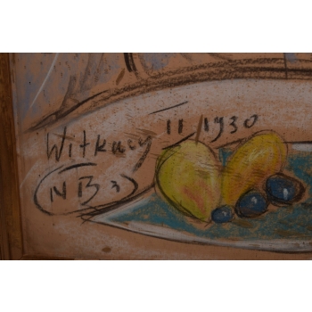 I. Witkiewicz Witkacy 1930 - Portret Chłopca Arystokraty - Pastel - Obraz
