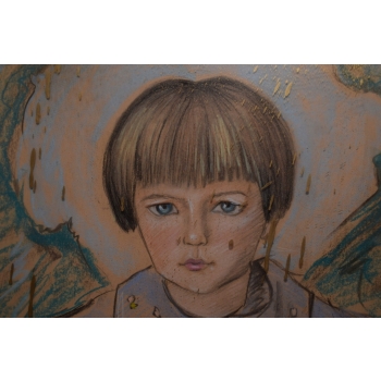 I. Witkiewicz Witkacy 1930 - Portret Chłopca Arystokraty - Pastel - Obraz