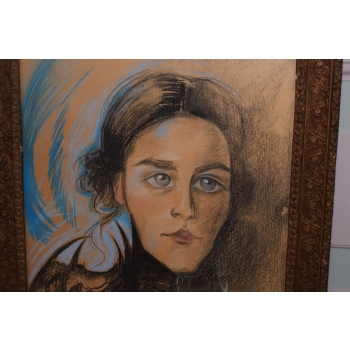 I. Witkiewicz Witkacy 1929 - Portret Zofii Mikuckiej - Pastel - Obraz