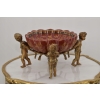 Patera Porcelanowa 4 Anioły - Czerwona Porcelana Anioł Amor - Miłosna Scena