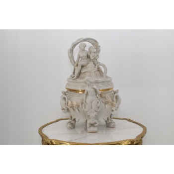 Porcelanowa Berlinka - Waza Porcelana na Zupę - Kobiety Nimfy - Dekoracja