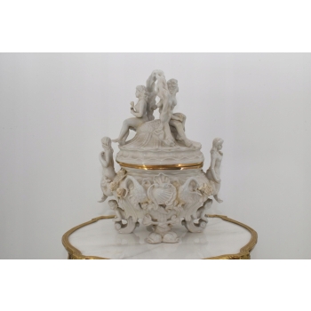 Porcelanowa Berlinka - Waza Porcelana na Zupę - Kobiety Nimfy - Dekoracja